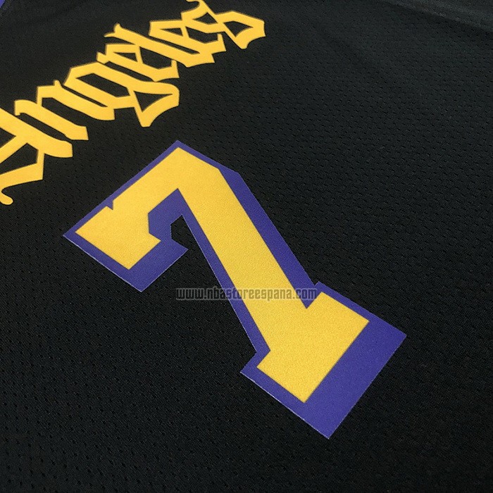 Camiseta Los Angeles Lakers Carmelo Anthony NO 7 Ciudad 2019-20 Negro